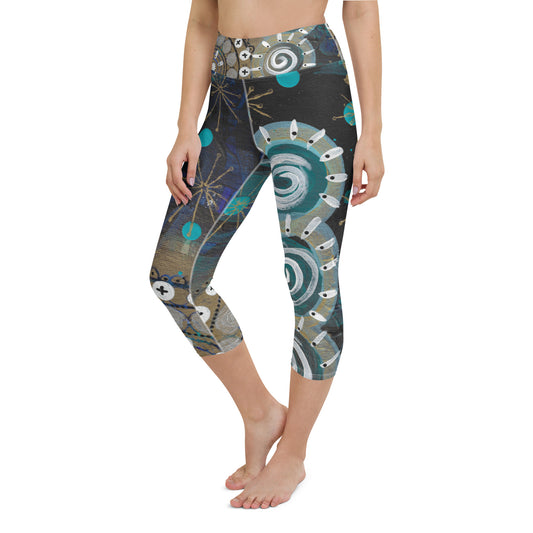 Shiny Night Capri Leggings