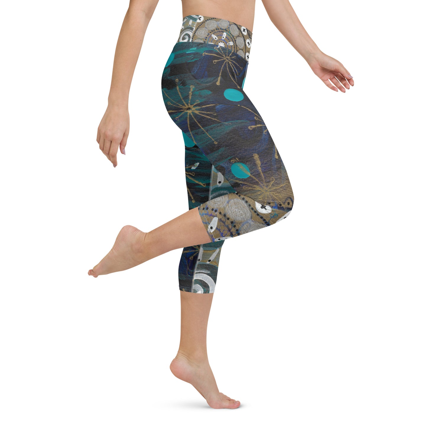 Shiny Night Capri Leggings